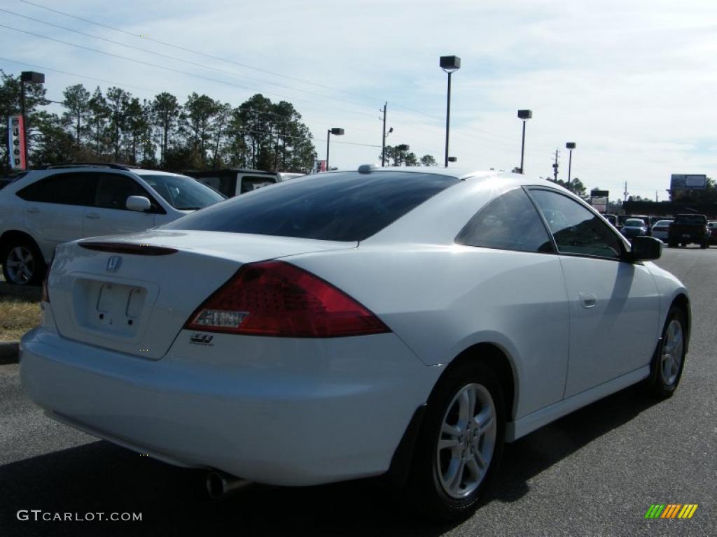 2007 Accord EX-L Coupe - Taffeta White / Ivory photo #5