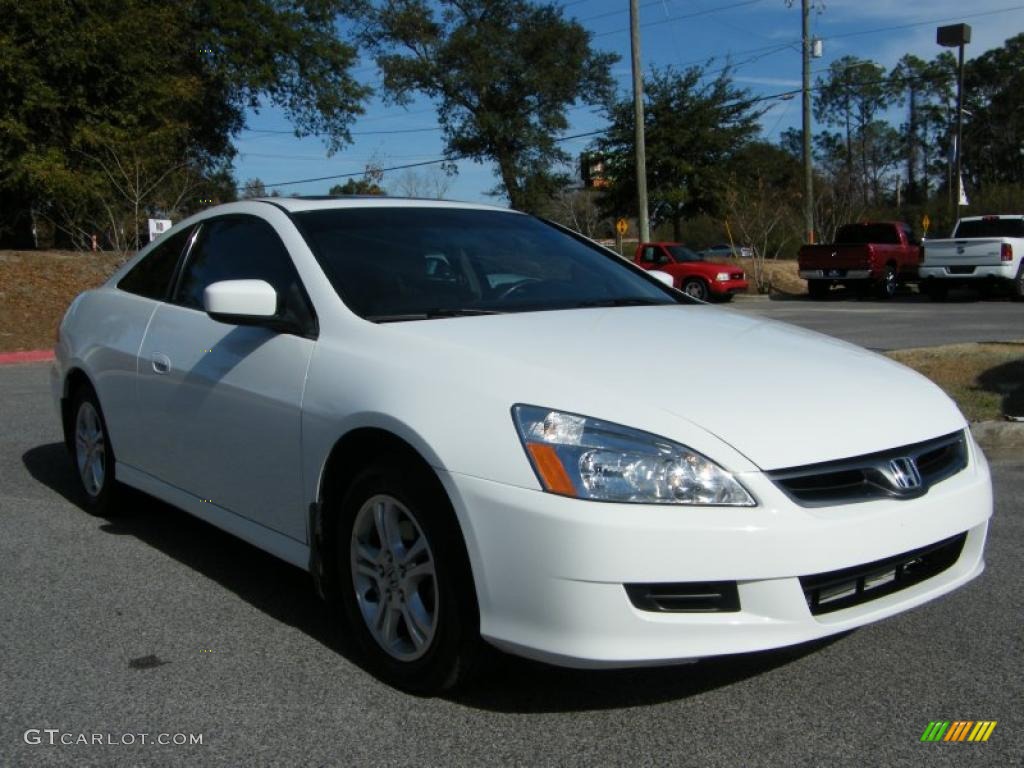 2007 Accord EX-L Coupe - Taffeta White / Ivory photo #7
