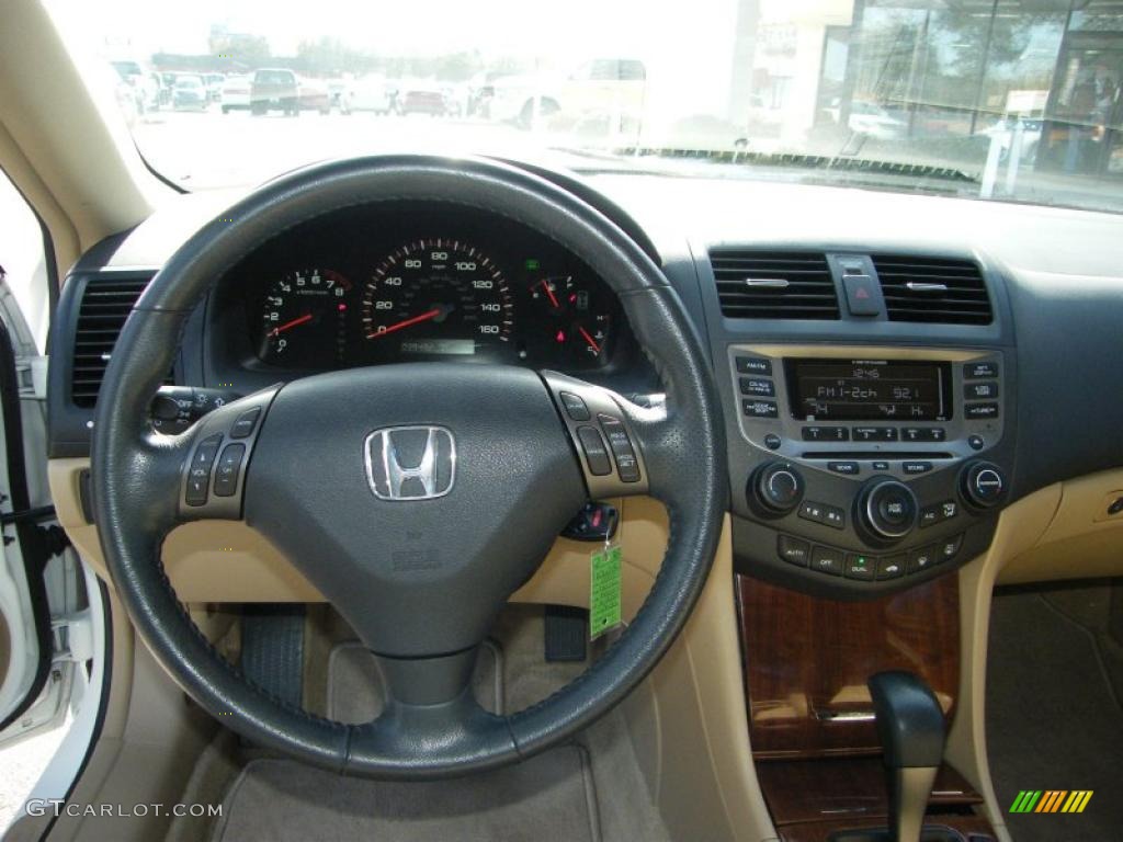2007 Accord EX-L Coupe - Taffeta White / Ivory photo #16