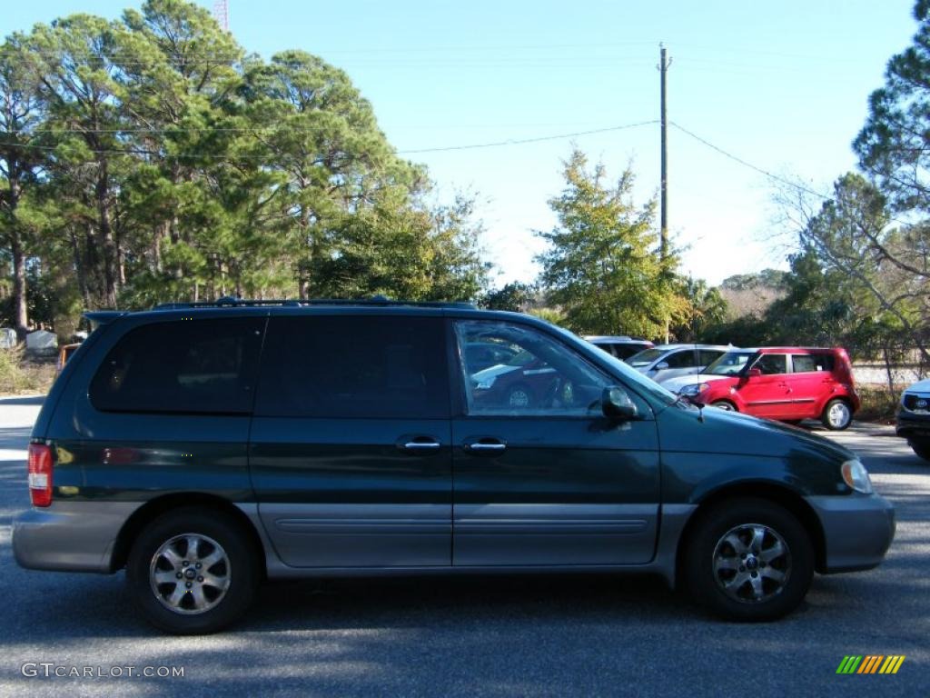 2005 Sedona EX - Dark Green Emerald Metallic / Gray photo #5