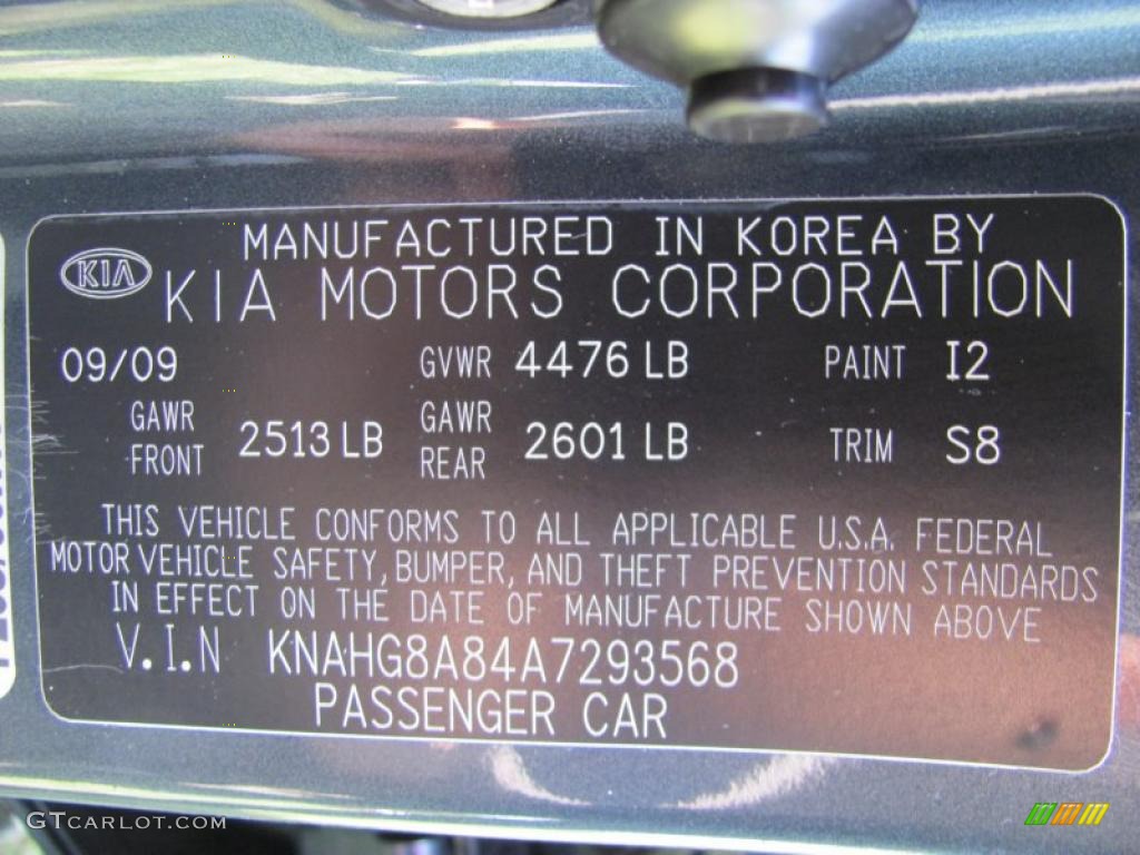 2010 Rondo Color Code I2 for Titanium Gray Photo #42173264