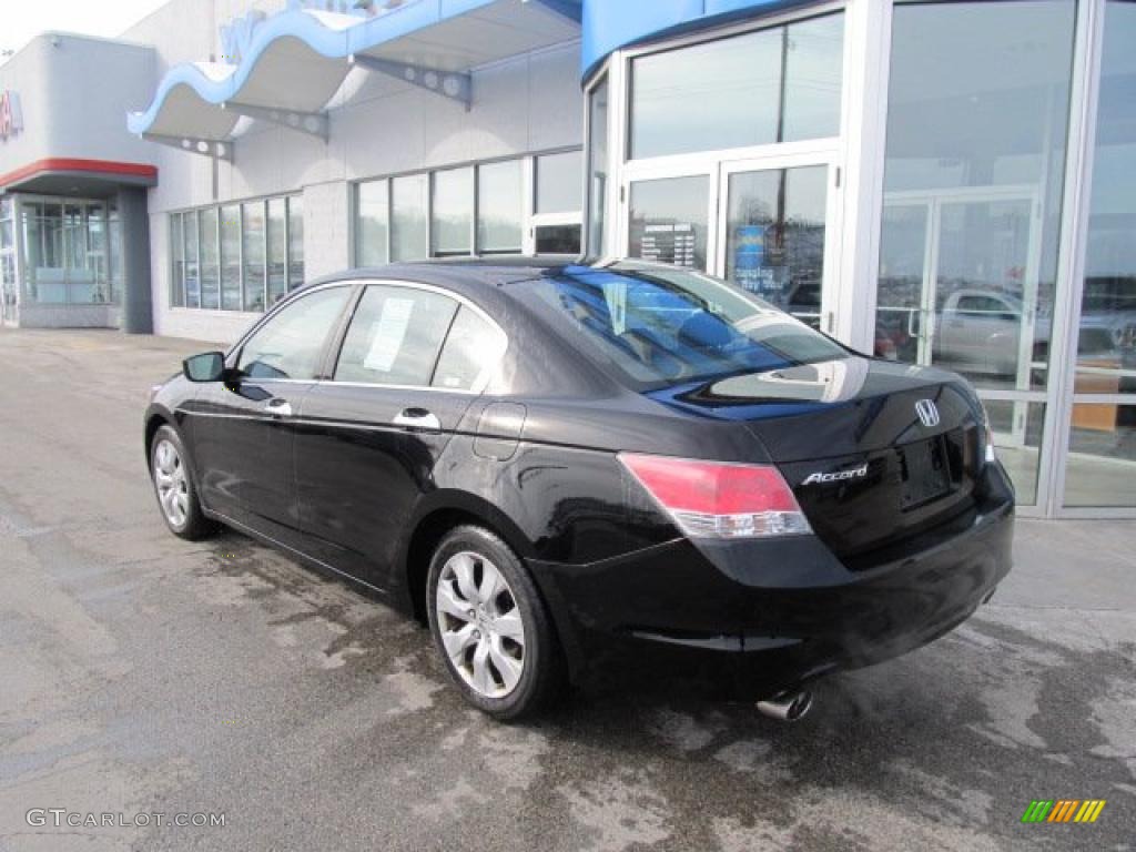 2009 Accord EX V6 Sedan - Crystal Black Pearl / Black photo #6