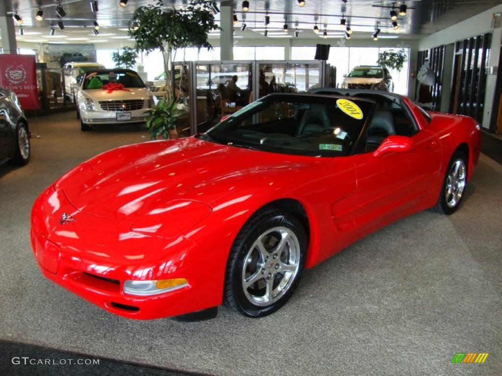2004 Corvette Coupe - Torch Red / Black photo #2