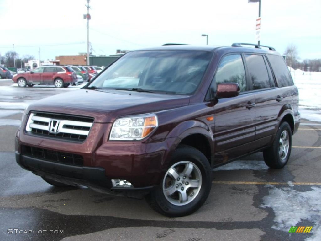 Dark Cherry Pearl 2008 Honda Pilot Special Edition Exterior Photo #42178196