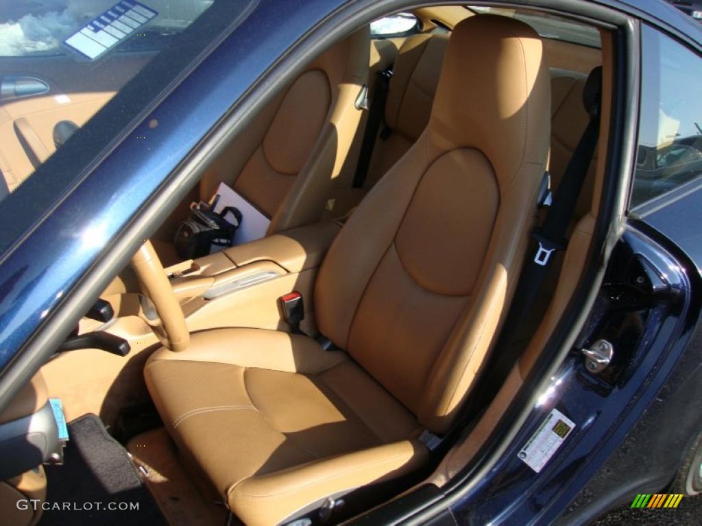 2007 911 Carrera Coupe - Midnight Blue Metallic / Natural Leather Brown photo #16