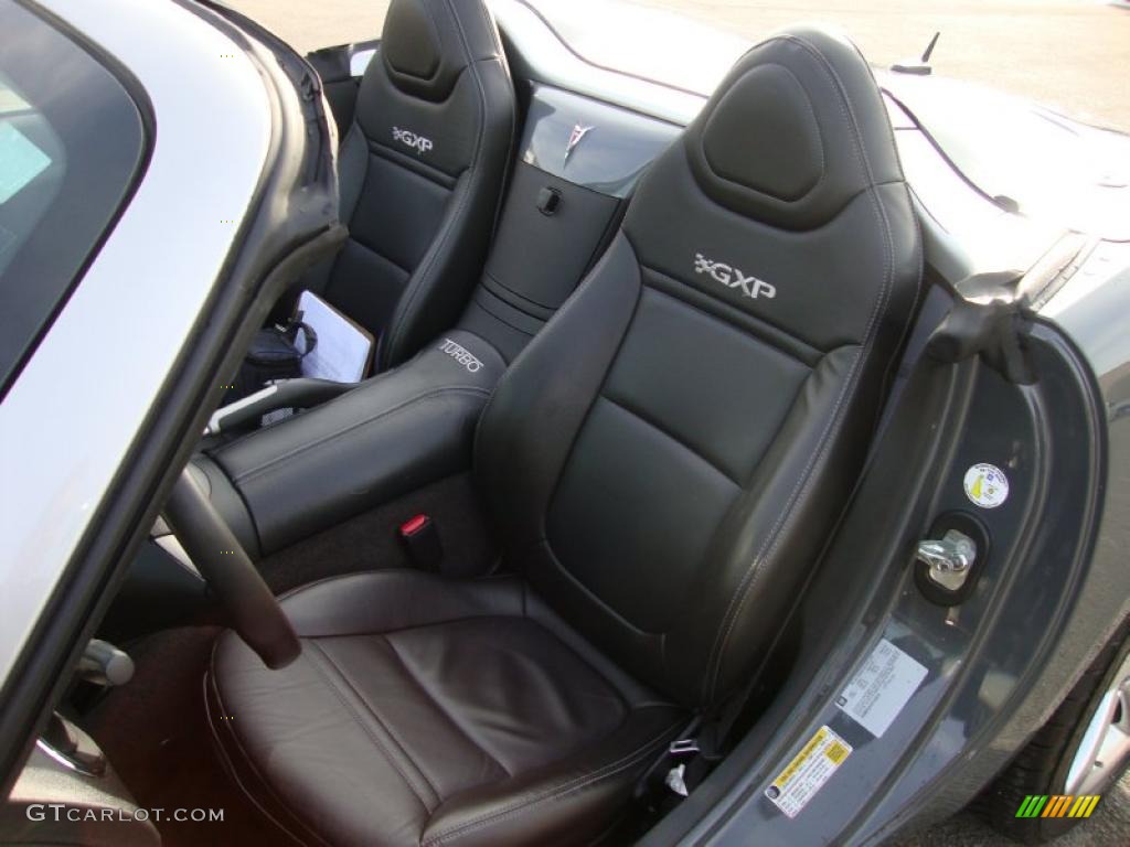 Ebony Interior 2008 Pontiac Solstice GXP Roadster Photo #42179724