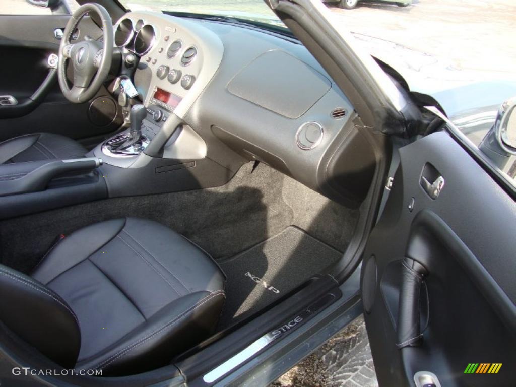 Ebony Interior 2008 Pontiac Solstice GXP Roadster Photo #42179748
