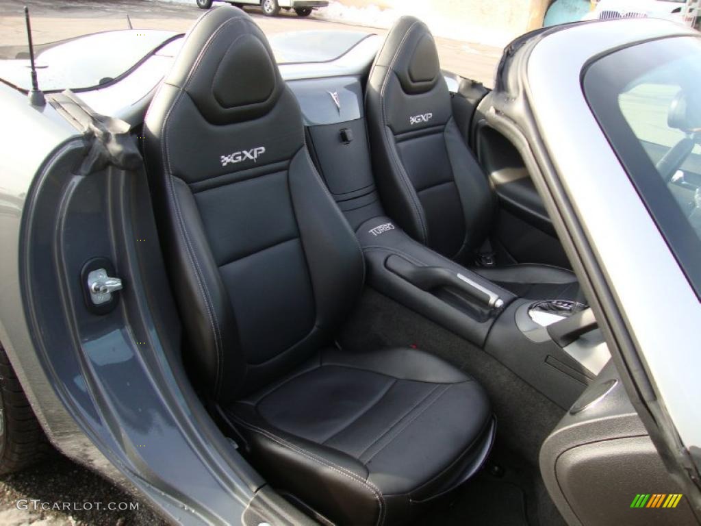 Ebony Interior 2008 Pontiac Solstice GXP Roadster Photo #42179784