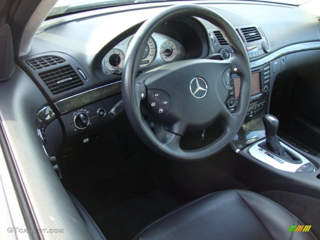 Charcoal Interior 2005 Mercedes-Benz E 55 AMG Sedan Photo #42183420