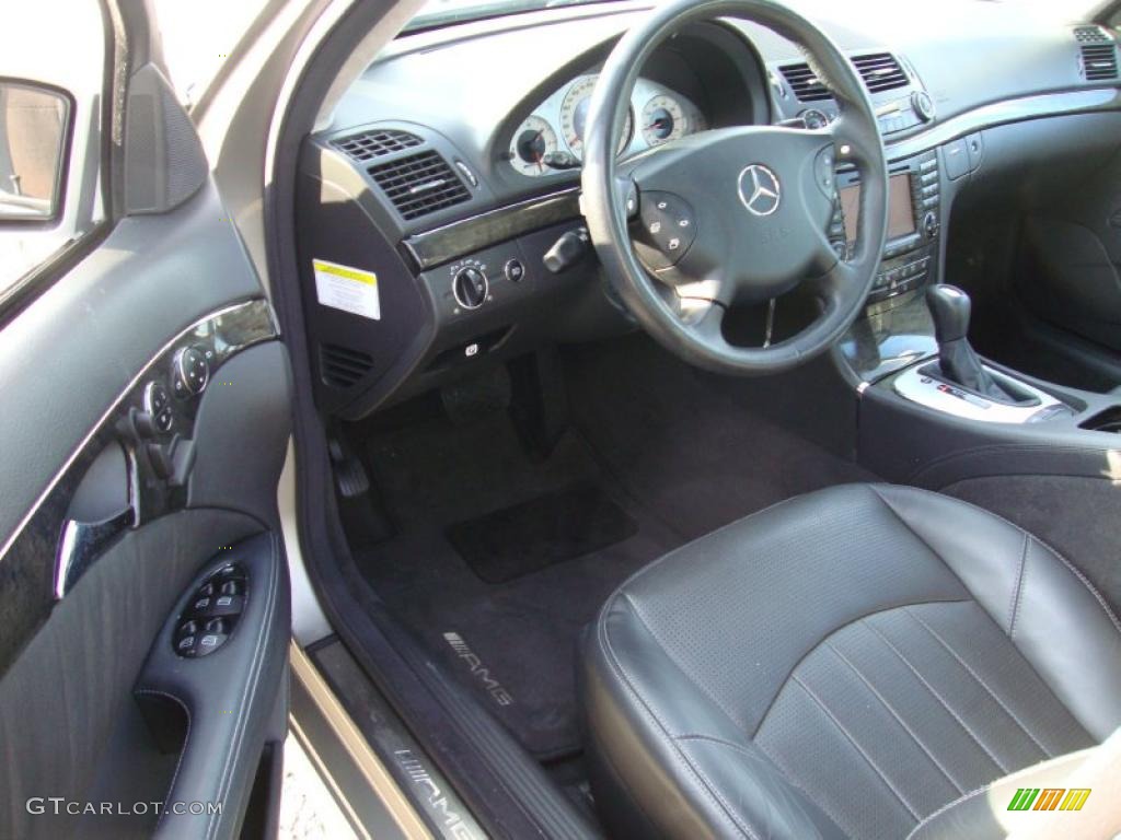 Charcoal Interior 2005 Mercedes-Benz E 55 AMG Sedan Photo #42183428