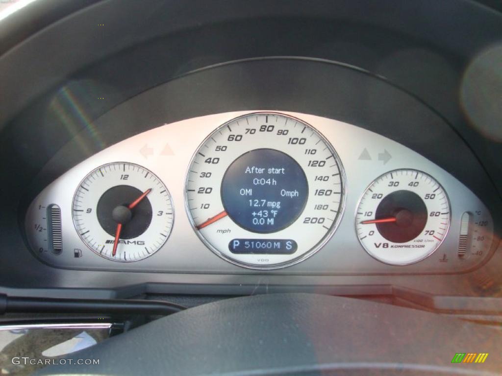 2005 Mercedes-Benz E 55 AMG Sedan Gauges Photo #42183676