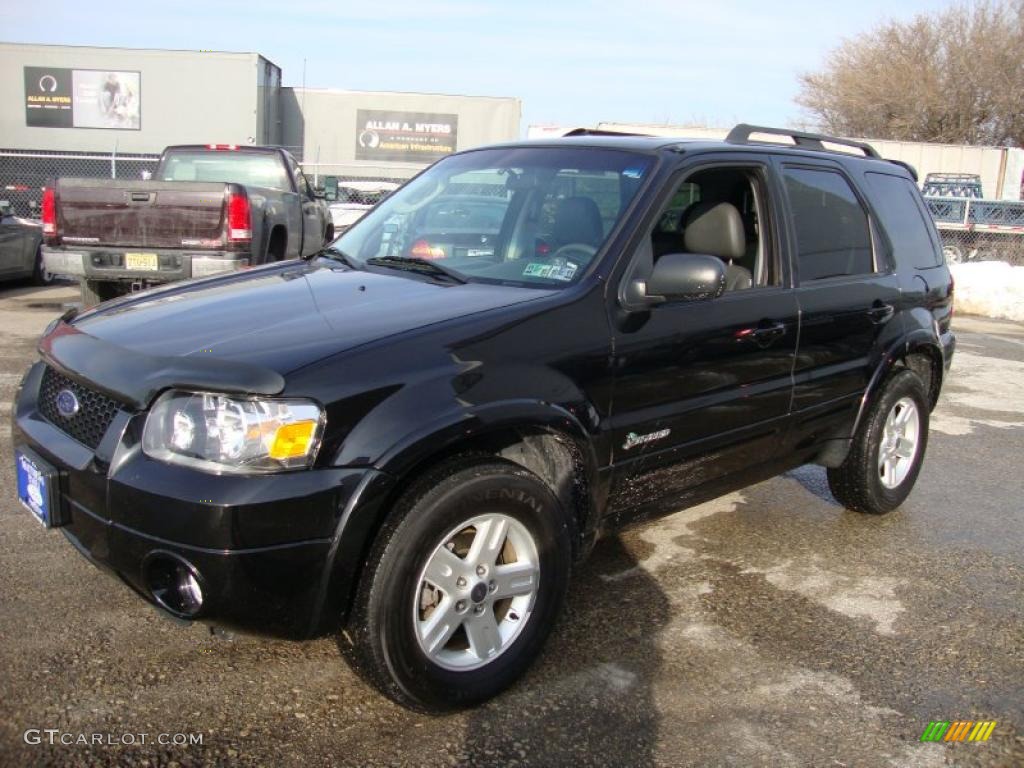 Black 2007 Ford Escape Hybrid 4WD Exterior Photo #42183744