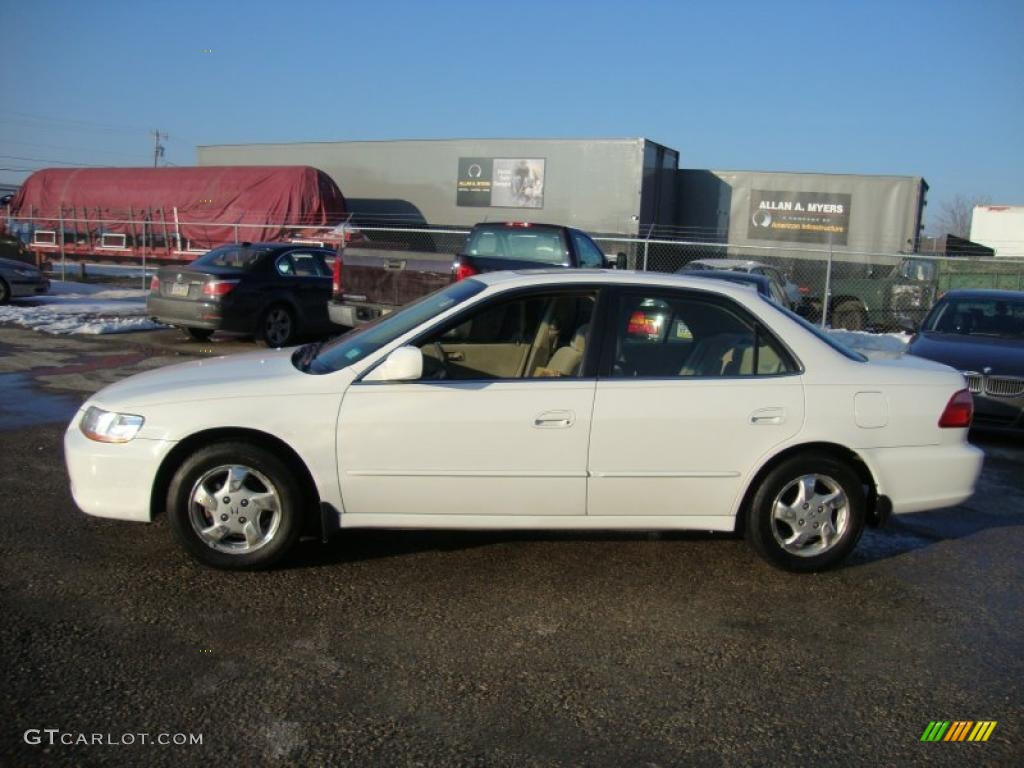 1999 Accord EX Sedan - Taffeta White / Ivory photo #11