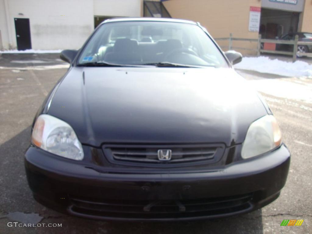 1997 Civic HX Coupe - Black Pearl Metallic / Black photo #3