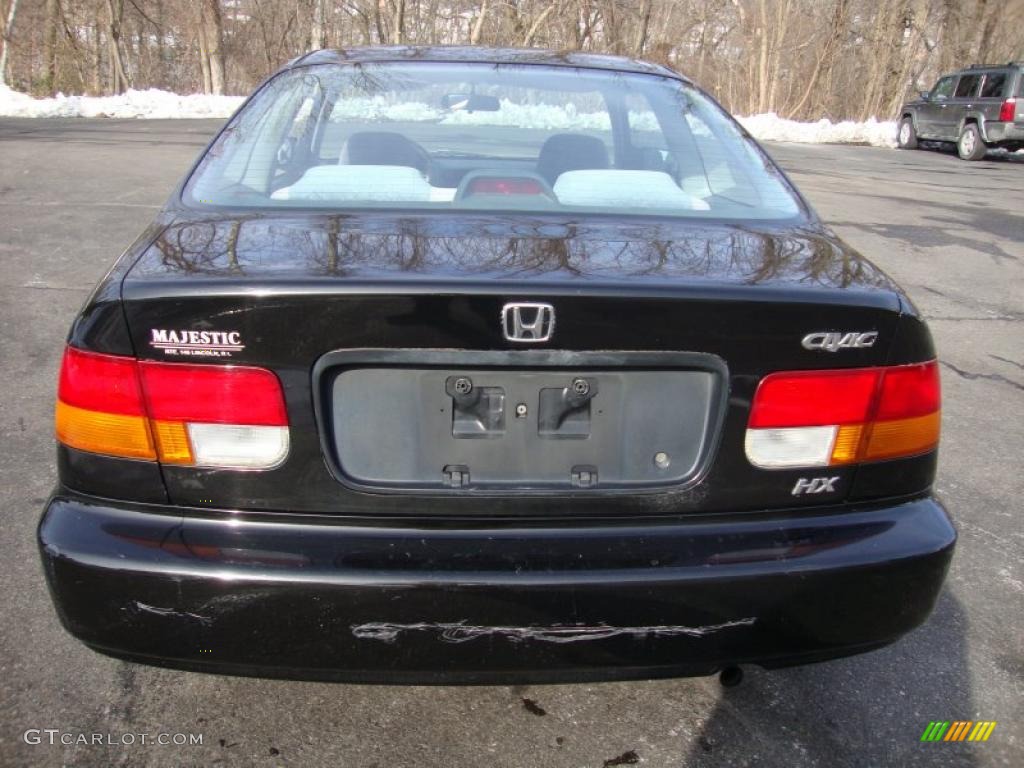 1997 Civic HX Coupe - Black Pearl Metallic / Black photo #9