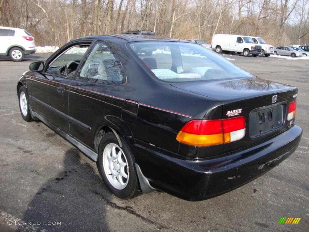 Black Pearl Metallic 1997 Honda Civic HX Coupe Exterior Photo #42185442