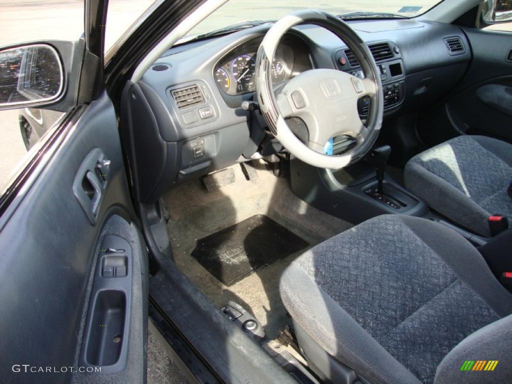 1997 Civic HX Coupe - Black Pearl Metallic / Black photo #13