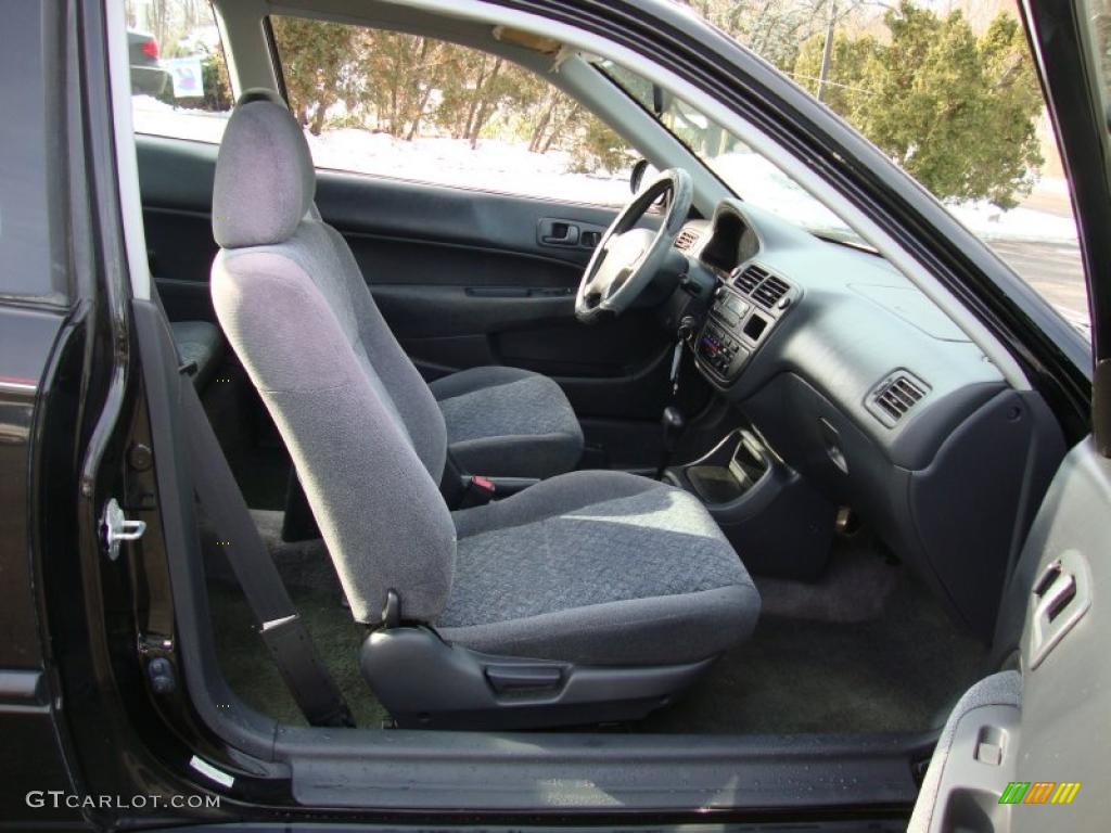 1997 Civic HX Coupe - Black Pearl Metallic / Black photo #20