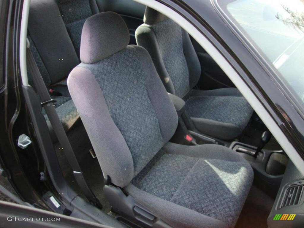 Black Interior 1997 Honda Civic HX Coupe Photo #42185486