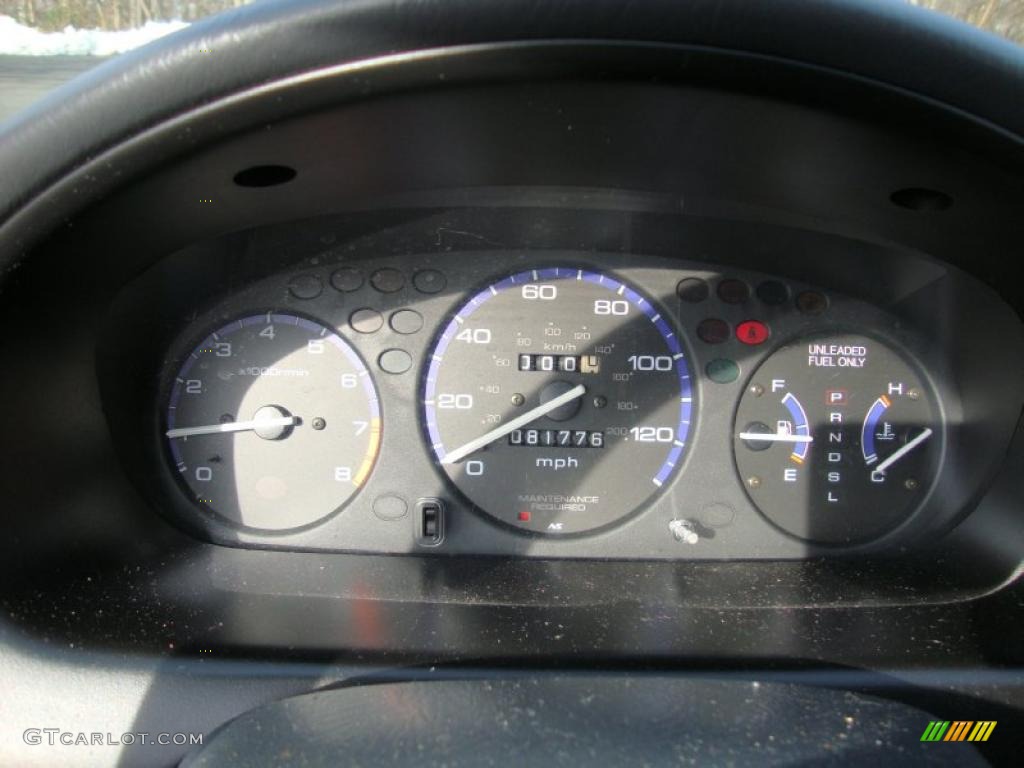1997 Honda Civic HX Coupe Gauges Photo #42185558