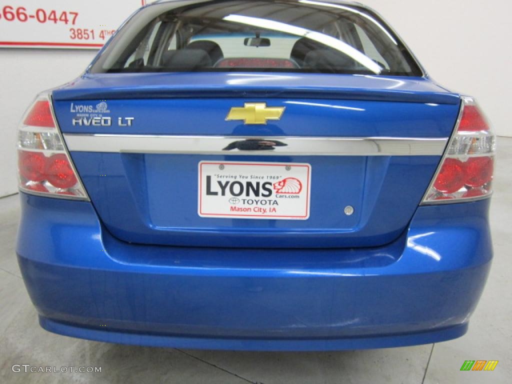 2010 Aveo LT Sedan - Bright Blue / Charcoal photo #4