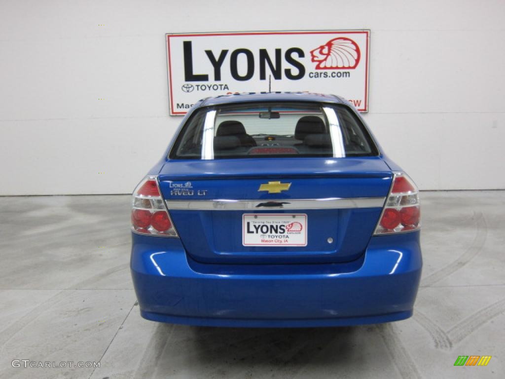 2010 Aveo LT Sedan - Bright Blue / Charcoal photo #14