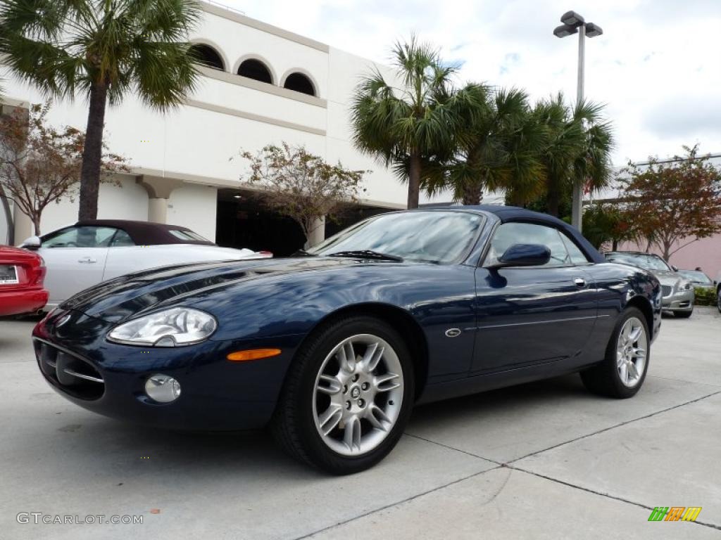 Sapphire Blue Metallic 2002 Jaguar XK XK8 Convertible Exterior Photo #42190455