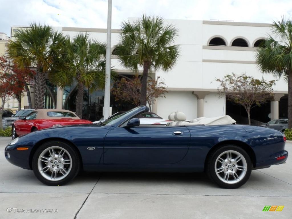 Sapphire Blue Metallic 2002 Jaguar XK XK8 Convertible Exterior Photo #42190471