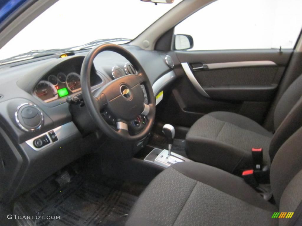 Charcoal Interior 2010 Chevrolet Aveo Lt Sedan Photo