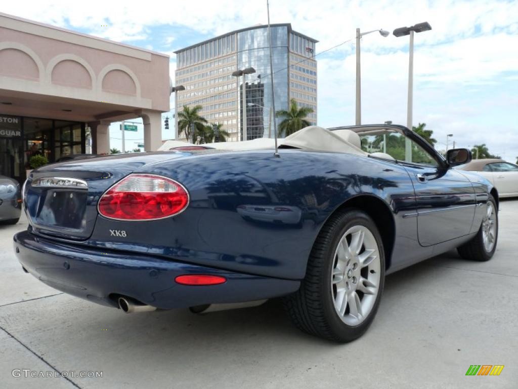 Sapphire Blue Metallic 2002 Jaguar XK XK8 Convertible Exterior Photo #42190559