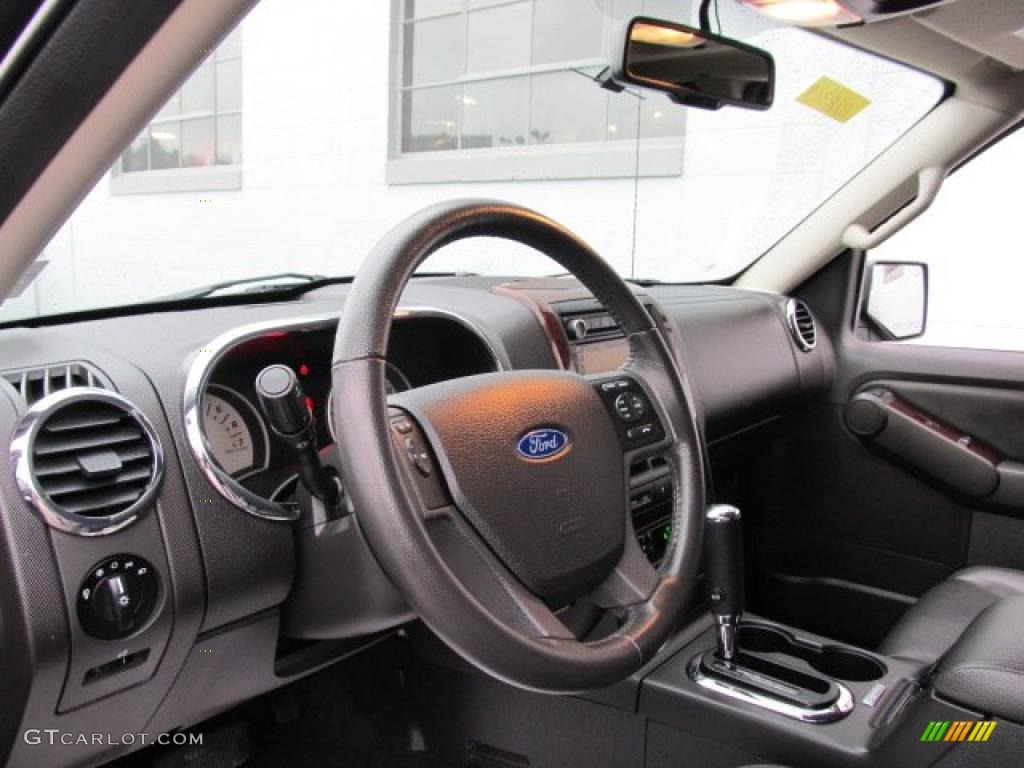 2008 Ford Explorer Limited 4x4 Black Steering Wheel Photo #42191139