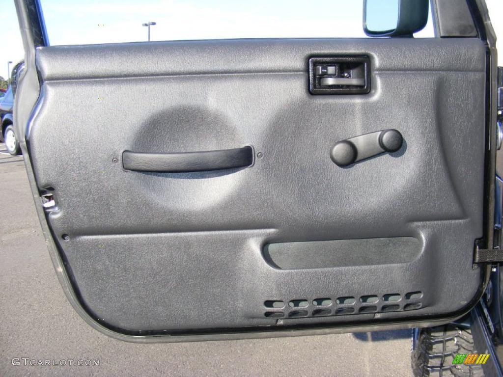 2006 Jeep Wrangler Unlimited Rubicon 4x4 Dark Slate Gray Door Panel Photo #42192259