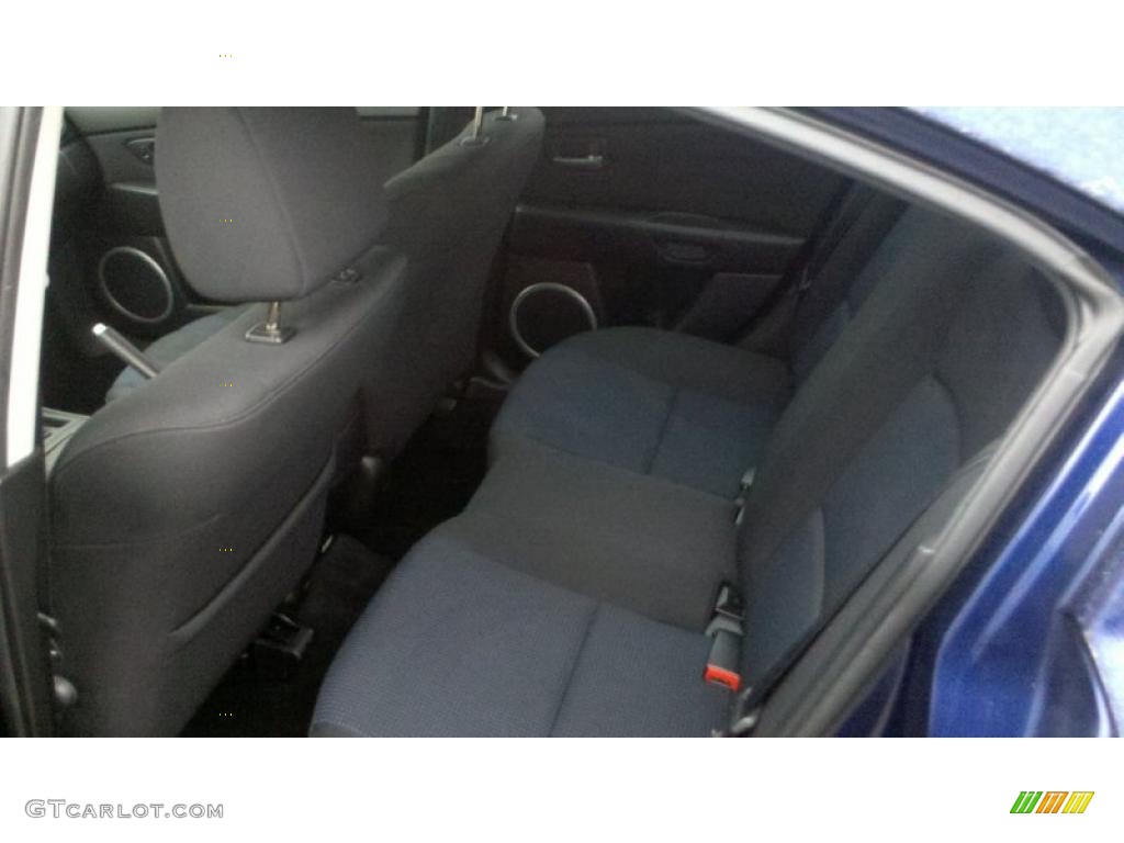 Black/Blue Interior 2006 Mazda MAZDA3 s Sedan Photo #42192283