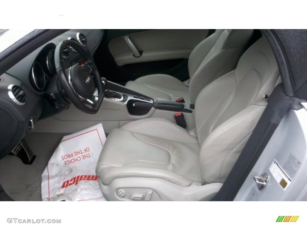 Limestone Grey Interior 2008 Audi TT 2.0T Roadster Photo #42192543