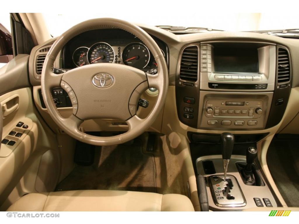 2003 Toyota Land Cruiser Standard Land Cruiser Model Ivory Dashboard Photo #42193003
