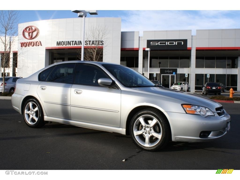 2007 Legacy 2.5i Limited Sedan - Brilliant Silver Metallic / Off-Black photo #1