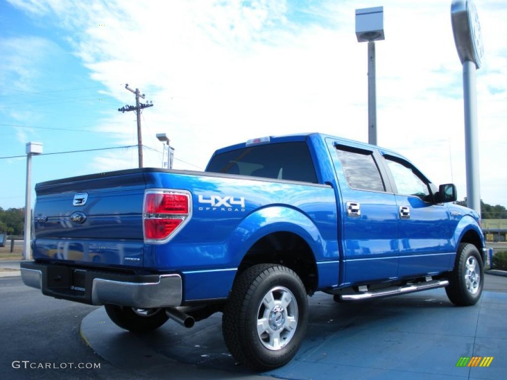 Blue Flame Metallic 2011 Ford F150 XLT SuperCrew 4x4 Exterior Photo #42196304