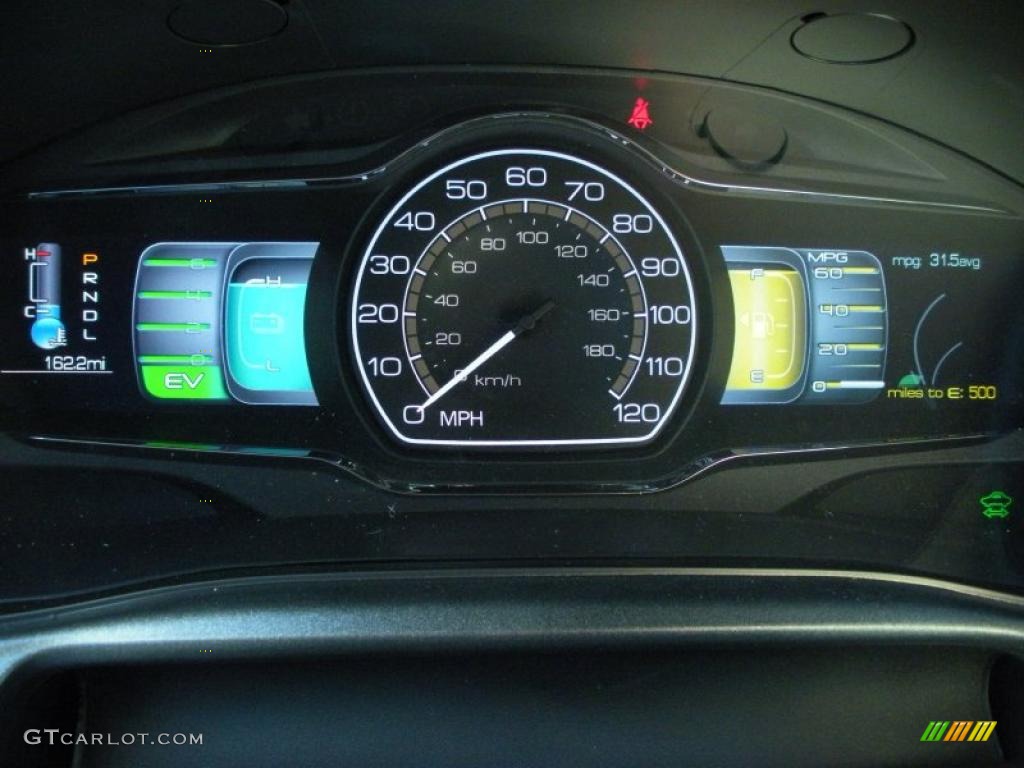 2011 Lincoln MKZ Hybrid Gauges Photo #42196803
