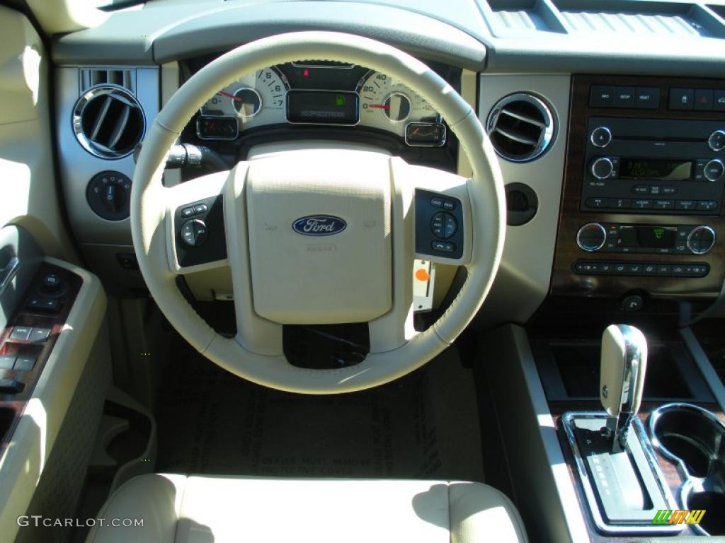2011 Ford Expedition XLT Camel Steering Wheel Photo #42197167