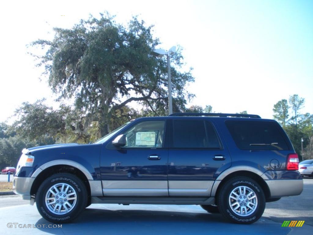 2011 Expedition XLT - Dark Blue Pearl Metallic / Stone photo #2