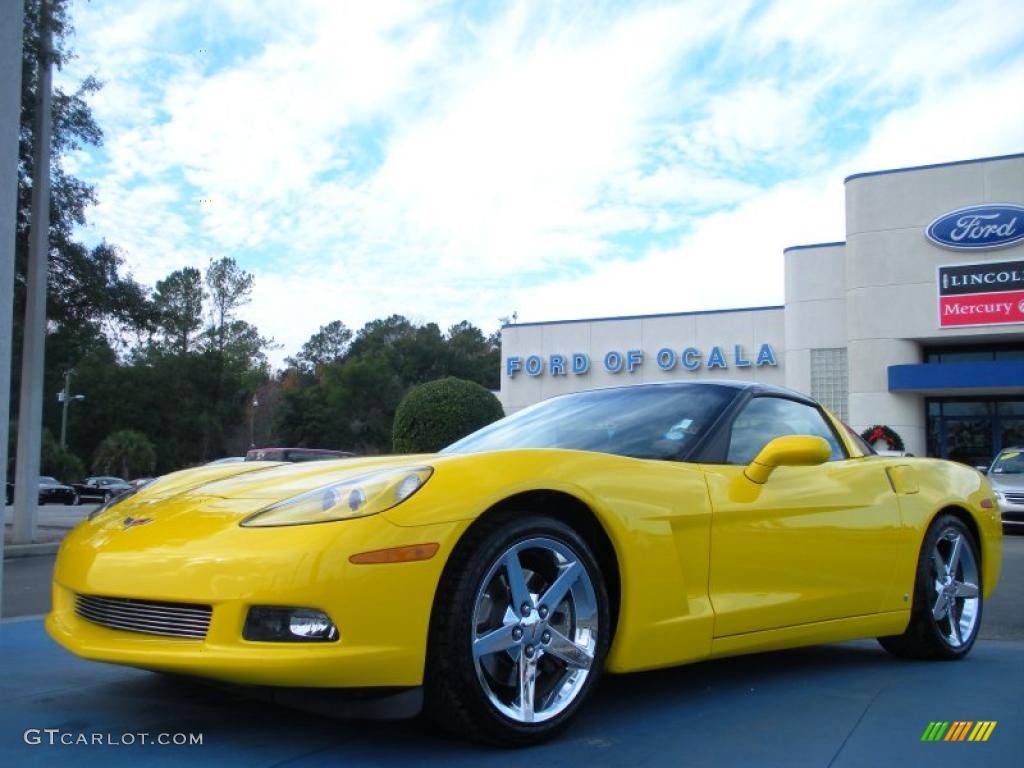Velocity Yellow 2008 Chevrolet Corvette Coupe Exterior Photo #42197683