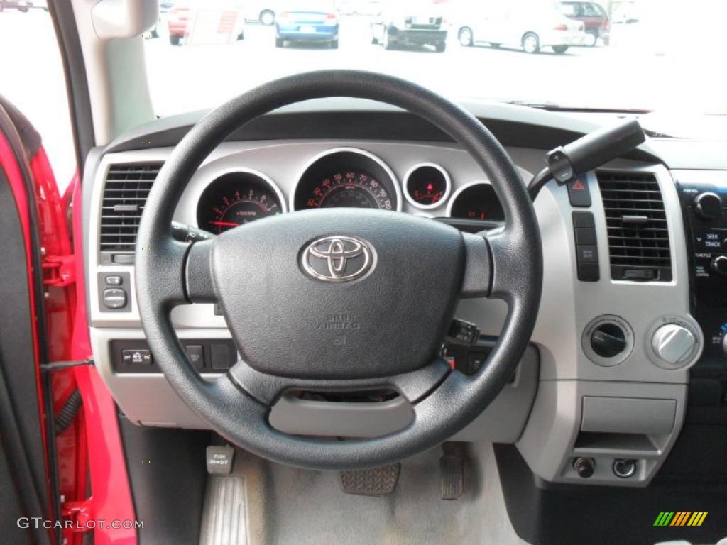 2007 Tundra SR5 Double Cab 4x4 - Radiant Red / Graphite Gray photo #15