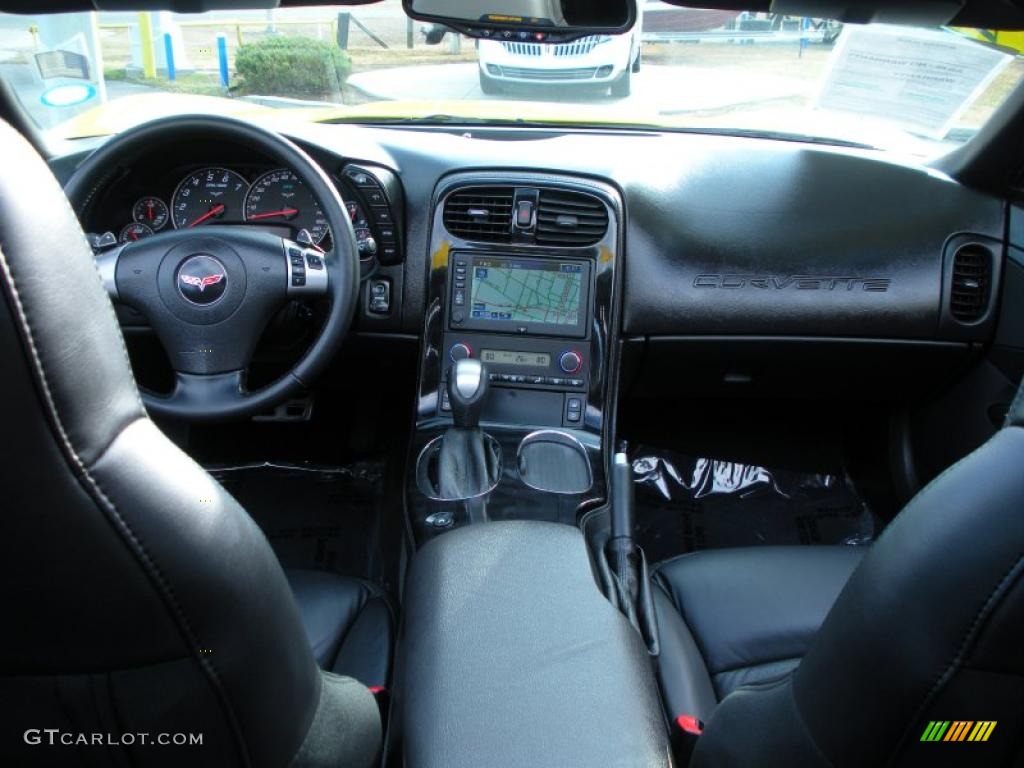 2008 Chevrolet Corvette Coupe Ebony Dashboard Photo #42198011
