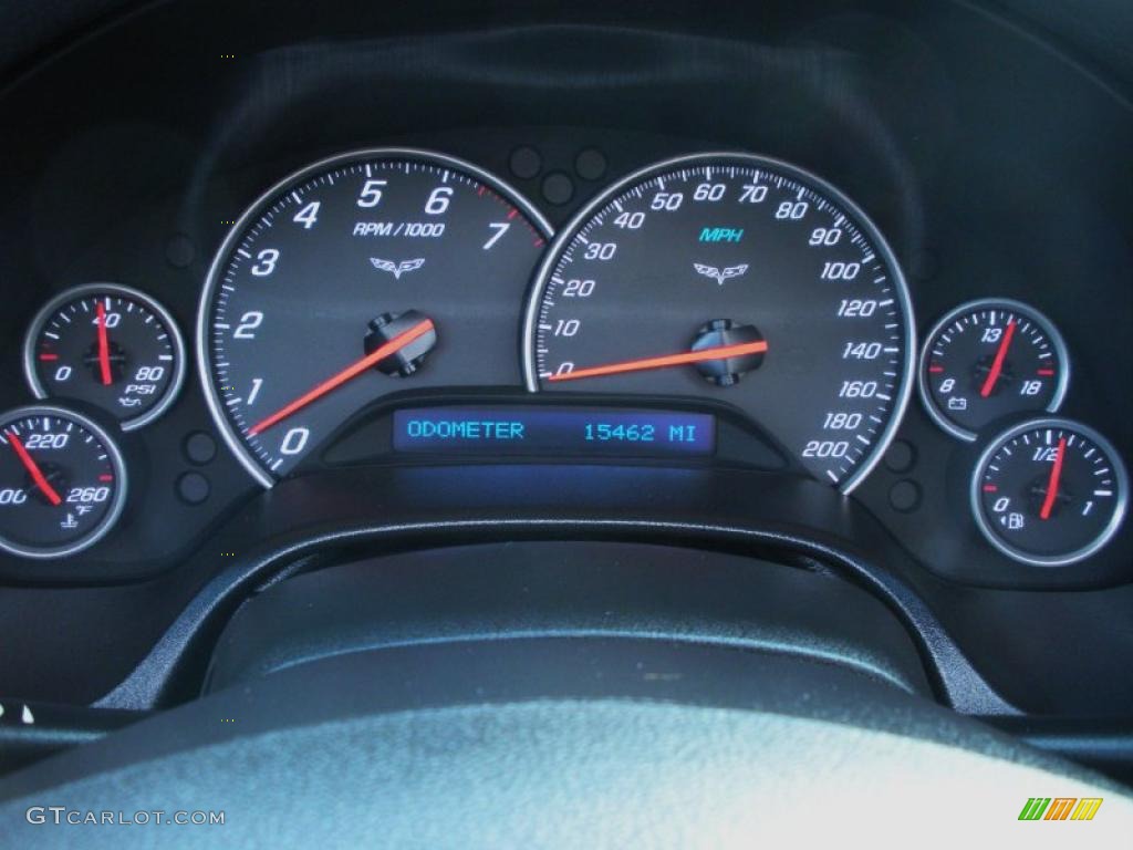 2008 Chevrolet Corvette Coupe Gauges Photo #42198043