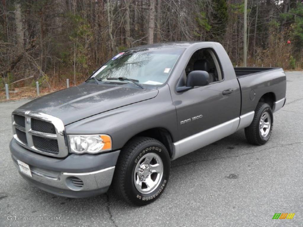 2002 Ram 1500 ST Regular Cab - Graphite Metallic / Dark Slate Gray photo #1