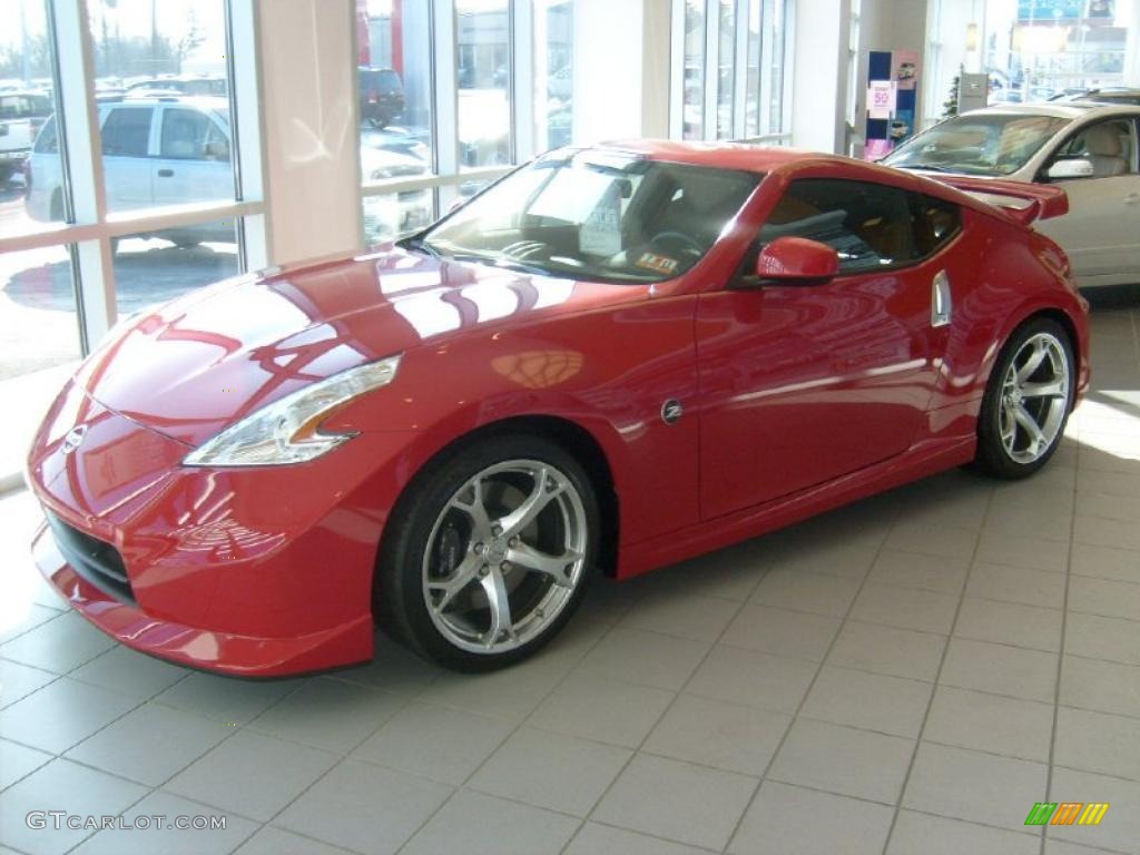 Solid Red 2010 Nissan 370Z NISMO Coupe Exterior Photo #42199235