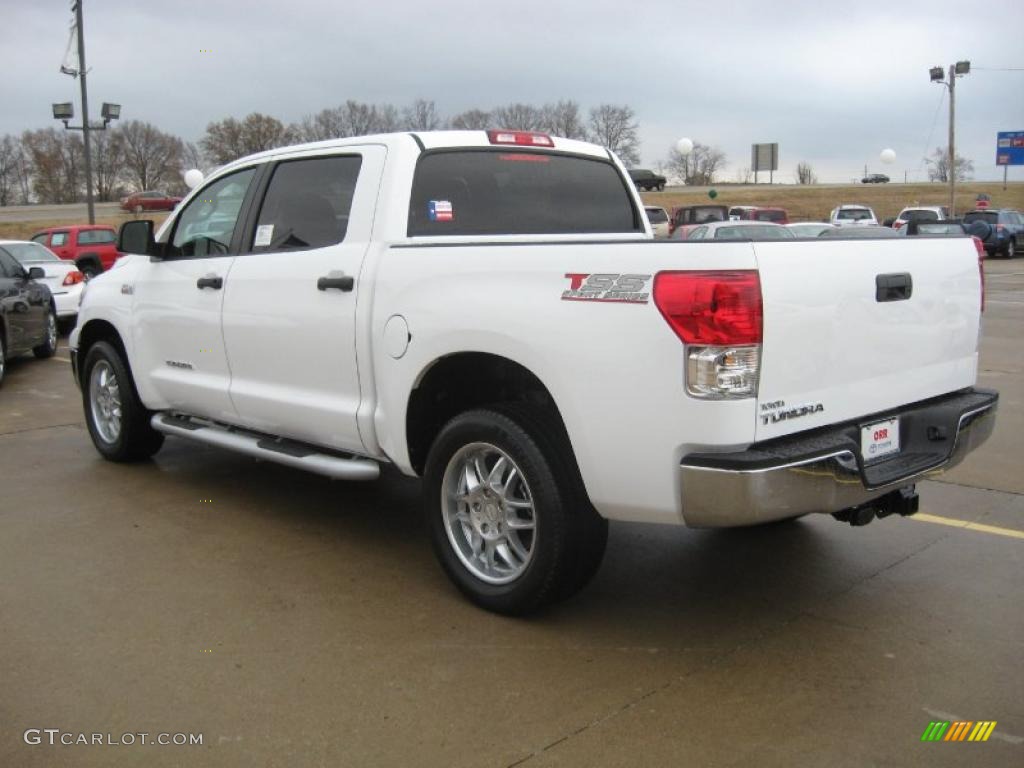 2011 Tundra TSS CrewMax - Super White / Black photo #5