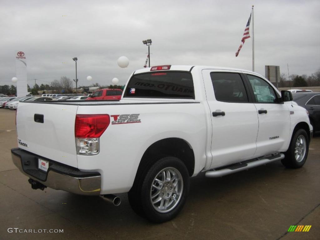 2011 Tundra TSS CrewMax - Super White / Black photo #7