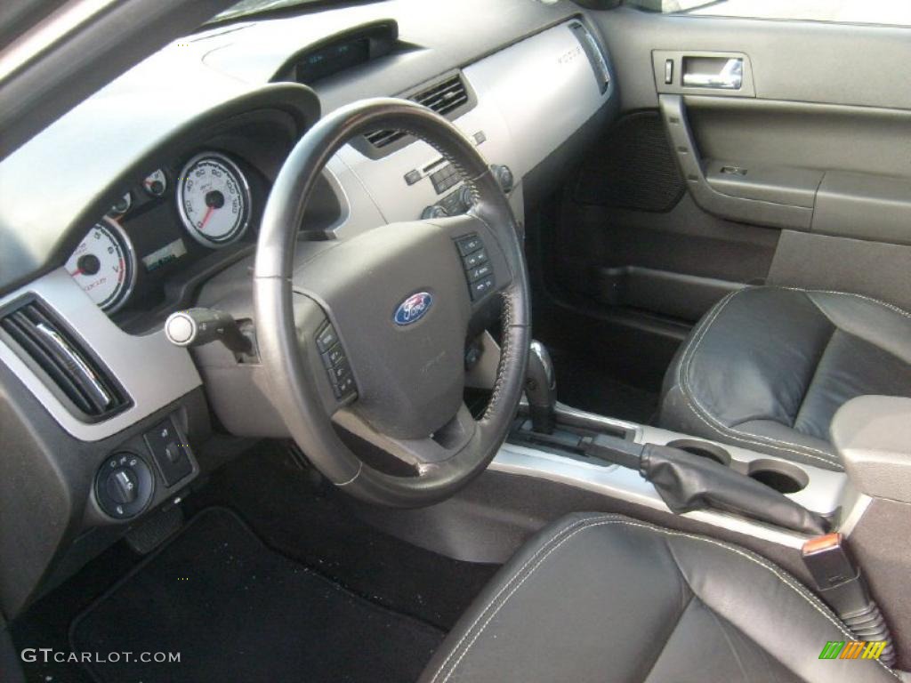 2008 Focus SES Sedan - Black / Charcoal Black photo #14