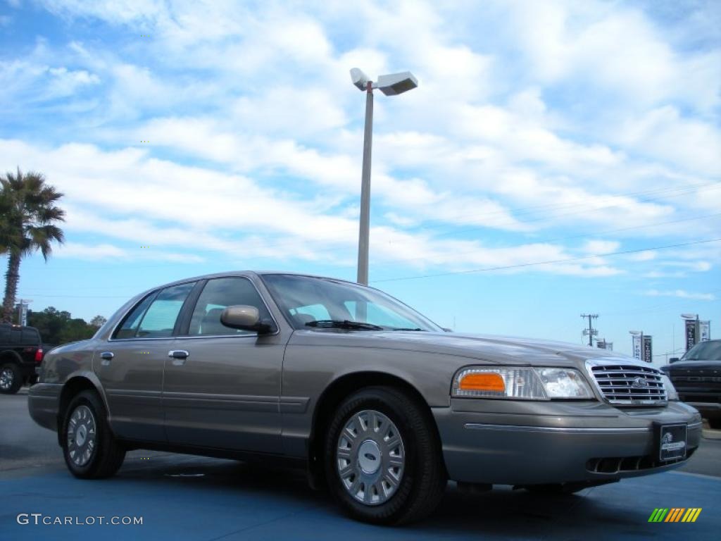 2003 Crown Victoria Police Interceptor - Arizona Beige Metallic / Medium Parchment photo #7